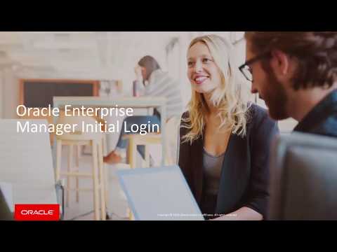 Oracle Enterprise Manager Initial Login