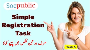 Socpublic Simple Registration Task | Fast Payment Tasks | Mazhar Saeed