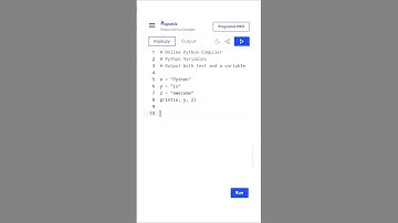 Output both text and a variable #python #variables #pythonvariables #programming #coding #ai #viral