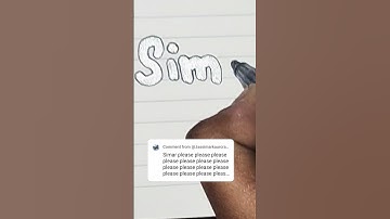 Comment your name I am waiting #simar #thependream #calligraphy