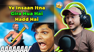 when a NOOB plays Getting Over It - Mythpat | Reaction & Commentary | WannaBe StarKid