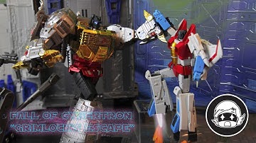 Transformers Fall of Cybertron Starscream and Grimlock cut scene MP stop motion!!!