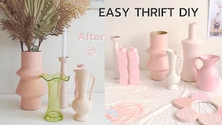 Thrift Shopping Vlog | DIY Pastel Pink Thrift Flip 😍