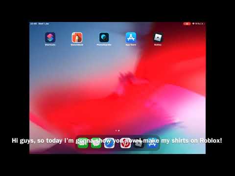 How To Make Shirts To Roblox Ipad 2020 Youtube - pink t shirt roblox get robux on ipad