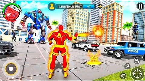 Fire Hero Robot Rescue Mission Gameplay - Android, iOS Game #2