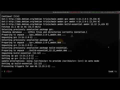 Install C/C++ compiler in linux tutrial