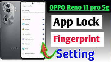 Oppo reno 11 pro 5g me app me fingerprint lock kaise lagaye /how to set fingerprint app lock in oppo