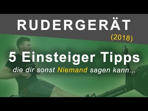 Video: Wie Man Ein Rudergerät Benutzt