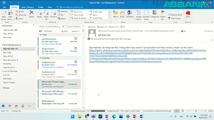 Hướng dẫn đặt phòng họp trực tuyến thông qua outlook