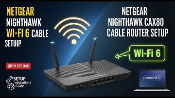 Netgear Nighthawk CAX80 Wi Fi 6 Cable Router setup