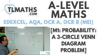 A-Level Maths: M1-06 [Probability: A 3-circle Venn Diagram Problem]