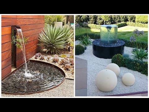 Beautiful landscaping ideas: garden fountains and waterfalls! 50 examples for inspiration!