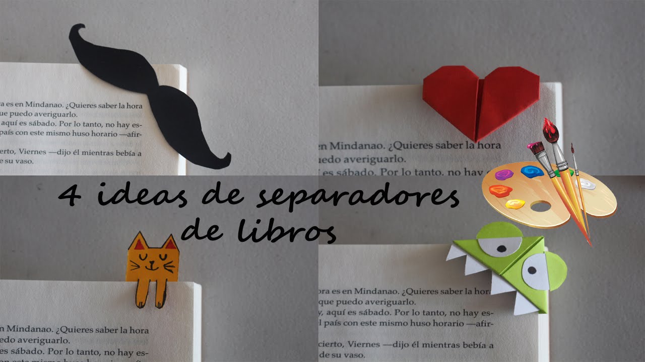 4 Ideas de separadores de libros