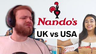 UK STREAMER REACTS to US vs UK Nando’s | Food Wars