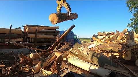 Early Morning Loading with the Tigercat Knuckleboom