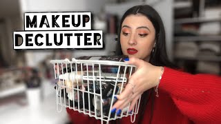 MAKEUP DECLUTTER | Getting Rid of 50% of My Makeup | Foundations, Concealers, Powders, Primers