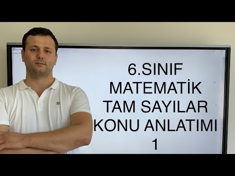 6. SINIF MATEMATİK | TAM SAYILAR KONU ANLATMI #kadirhoca #tamsayılar