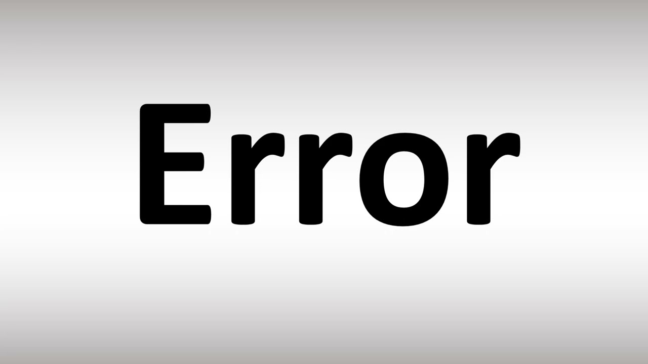 #ERROR!