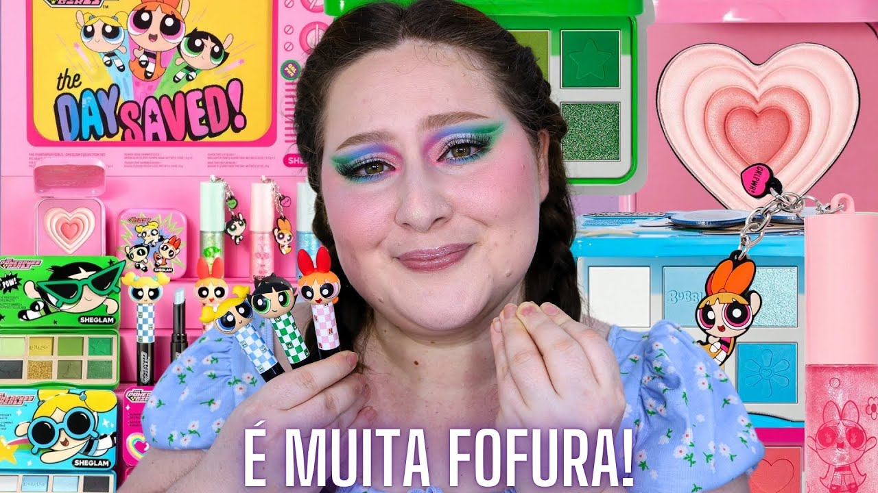 TESTEI A COLEÇÃO MENINAS SUPER PODEROSAS DA SHEGLAM