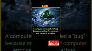 why error in computer called *bug*🔥🔥. #shorts #facts
