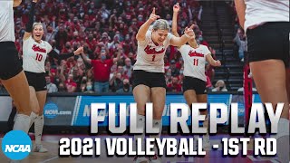 Nebraska v Campbell: 2021 NCAA volleyball first round | FULL REPLAY