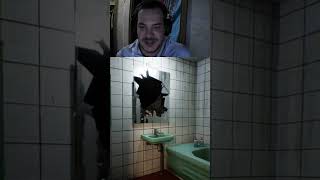 WHAT IS THIS GAME!! #whosatthedoor #scary #shorts #jumpscare #indiegame #demo