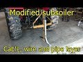 Subsoiler - modified cable, wire and pipe burier/layer