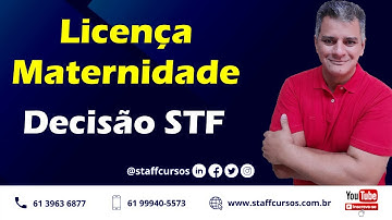 Licença Maternidade - Mudanças STF #esocial #departamentopessoal #rh #staffcursos #dctfweb
