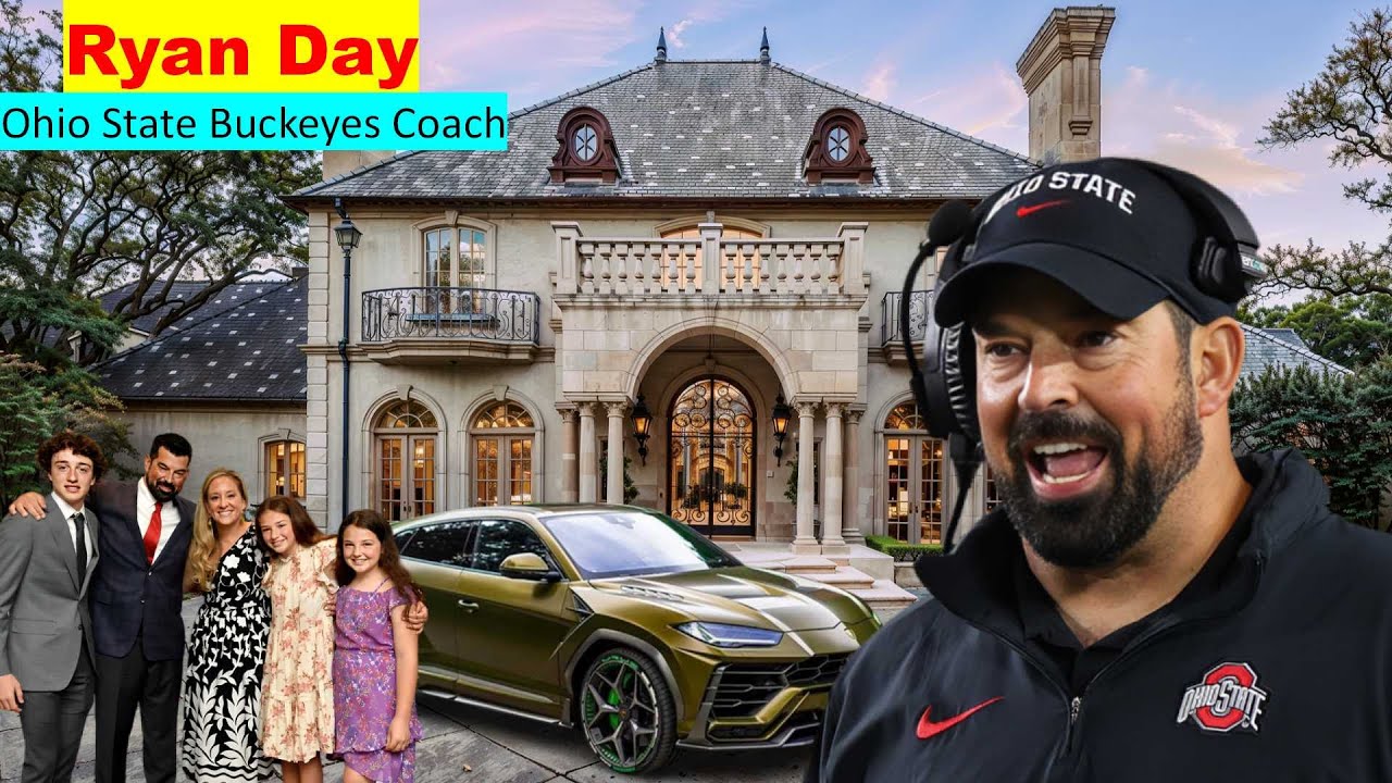 Познакомьтесь с историей жизни тренера команды Ohio State Buckeyes Райана Дэя: его жена, трое дет...