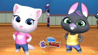 Talking Angela Vs Talking Becaa - Talking Tom Time Rush Android Gameplay iOS