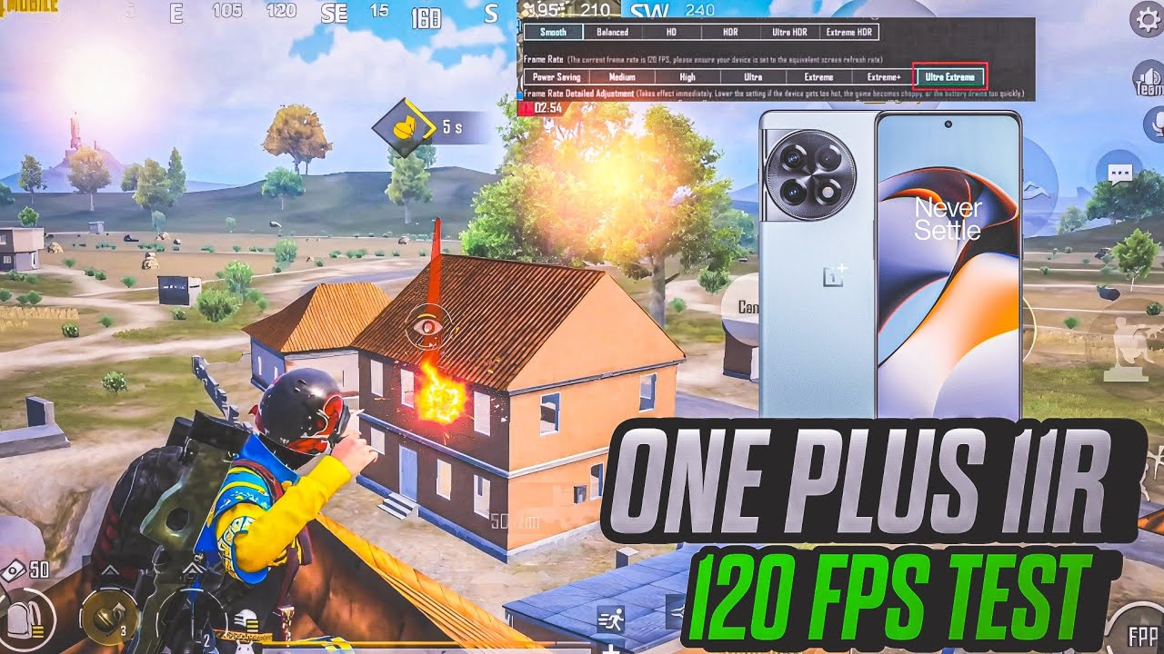 ONEPLUS 11R 120 FPS TEST BGMI /PUBG MOBILE 3.3 UPDATE 💥 UNLOCK 120 FPS ...
