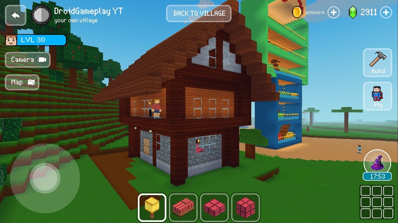 Medieval House - Block Craft 3d: Building Game - Crafting game - YouTube