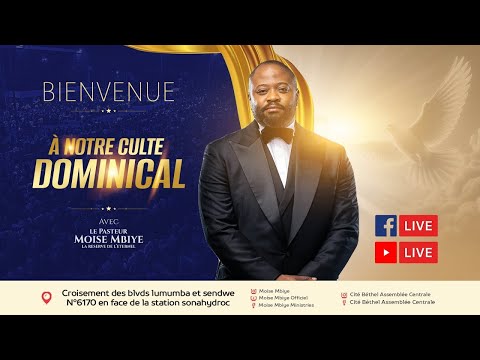 BIENVENUE À NOTRE DEUXIEME CULTE DOMINICAL DIM 27 07 2025 AVEC EV VICKYS MABAMBA 