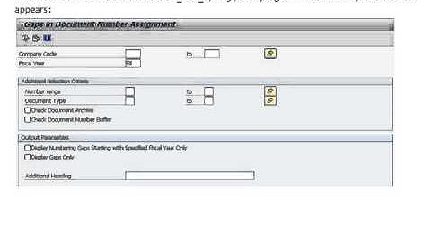 SAP Tips and Tricks Document Number range gaps