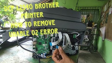 print unable 02 how to remove DCPL2540 brother printer