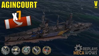 Agincourt 7 Kills &amp; 115k Damage | World of Warships Gameplay