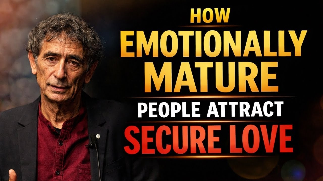 Cultivating Emotional Maturity: Practical Steps for Attracting Secure Love | Dr Gabor Mate