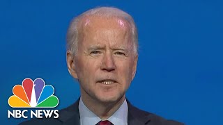 Biden Outlines Three-Part Initiative To Fight Covid In First 100 Days | NBC News NOW