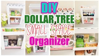 EASY DIY DOLLAR TREE MULTIPURPOSE ORGANIZER MADE OF WOOD | SMALL SPACE ORGANIZATION