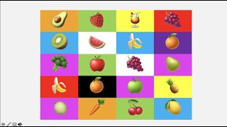 Memory game - fruits and veggies | 记忆游戏 - 水果和蔬菜 | Learn Chinese screenshot 2