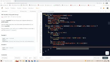 996. Number of Squareful Arrays