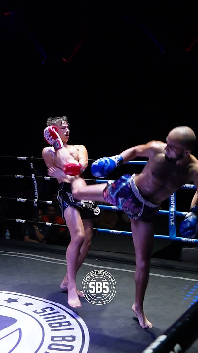 Benjamin Sinbi Muay Thai 🇦🇺 (red) defeats Herginof T & Y Muay Thai 🇰🇿(blue) byTKO