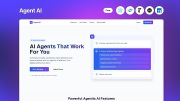 Agent AI - Free NextJs Landing Page Template