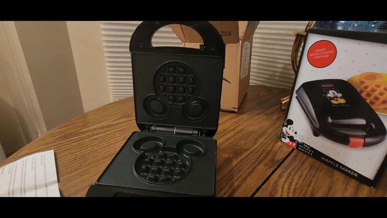 Black Mickey Mouse Waffle Maker