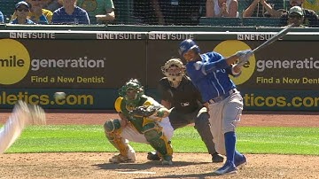 KC@OAK: Escobar plates Infante with a single