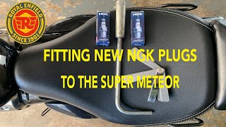 Upgrading to NGK spark plugs on the Super Meteor 650
