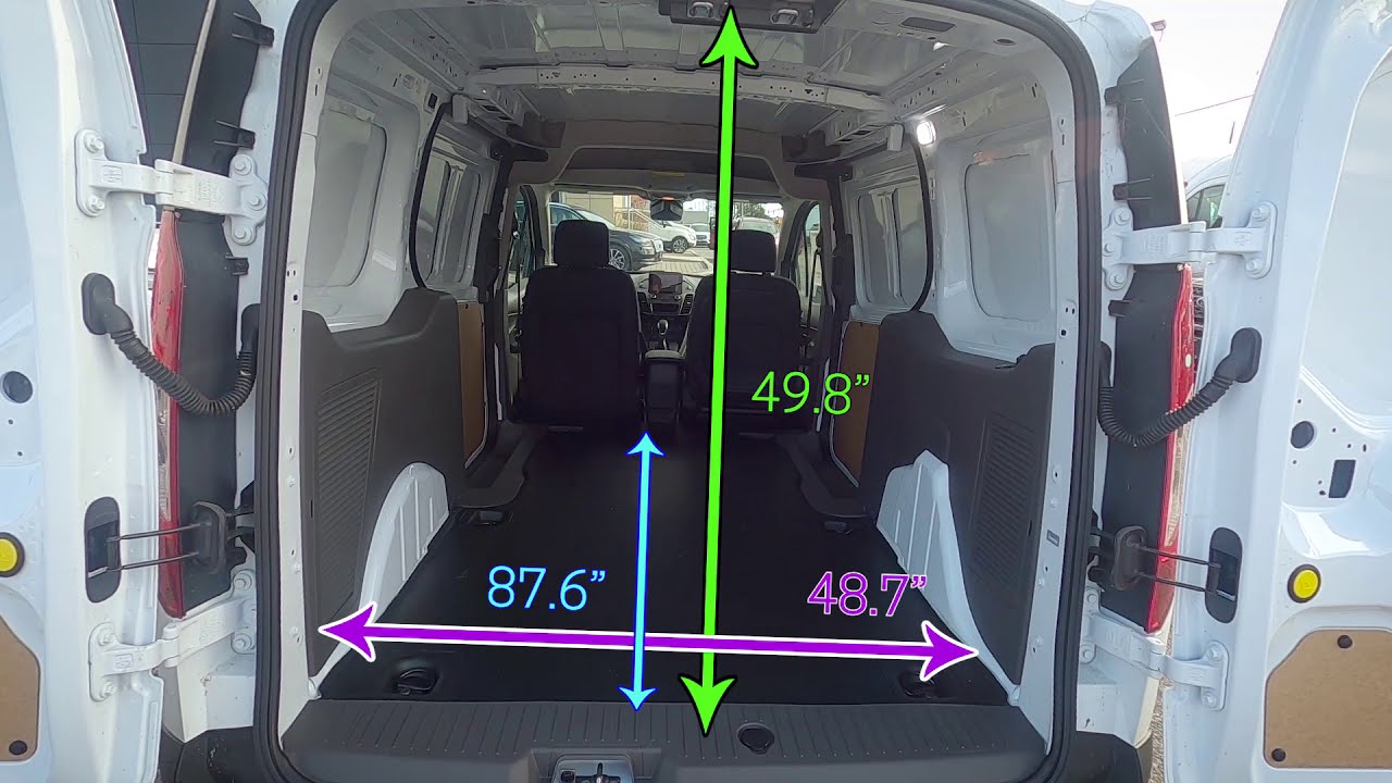 ford transit cargo size