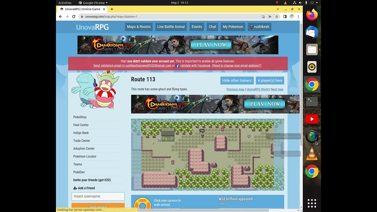PokéDex UnovaRPG (Pokémon Indigo) Online Game