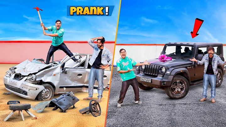 Breaking My Friend’s Car and Gifting Him THAR 4x4 | दोस्त की गाड़ी तोड़ी तो हुआ बवाल🤣