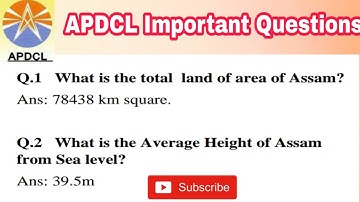 APDCL Important Questions Answers for Office Cum Field Assistant Exam 2019. Raj Enter10